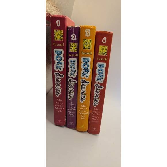 Dork Diaries books Rachel Renee Russell, Lot of 4, Hardcover - Picture 4 of 7